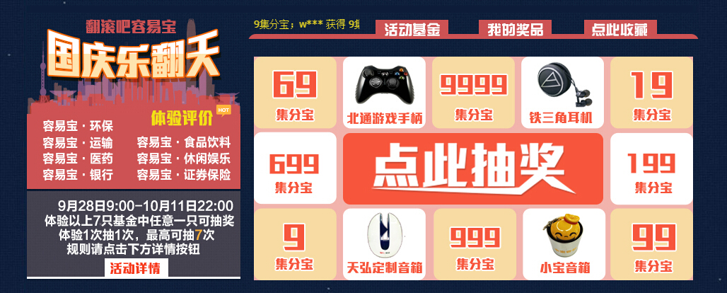 十一基金淘宝店频现体验抽奖 底线 放宽?-财富